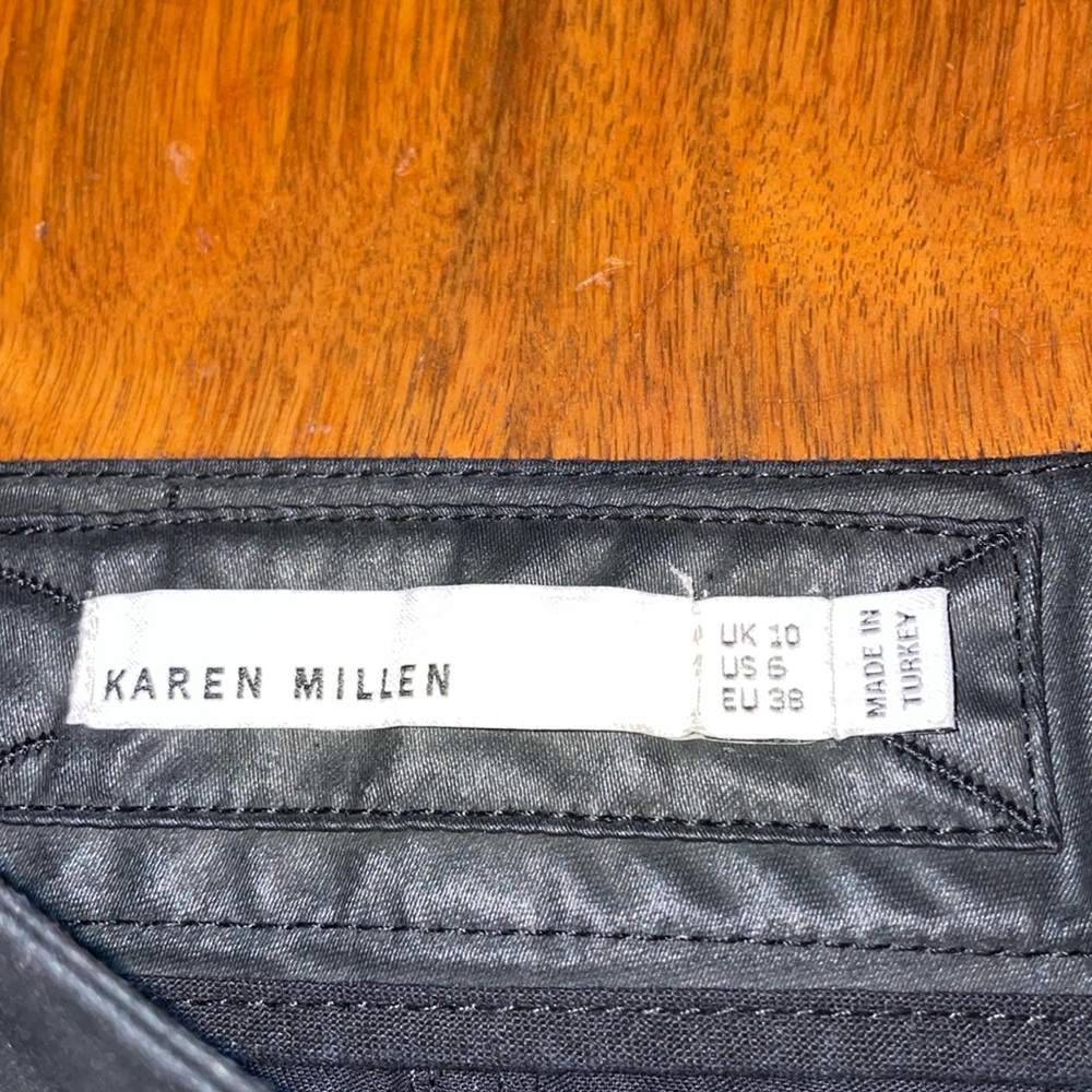 NWOT Karen Millen Coated Sexy Skinny Jeans